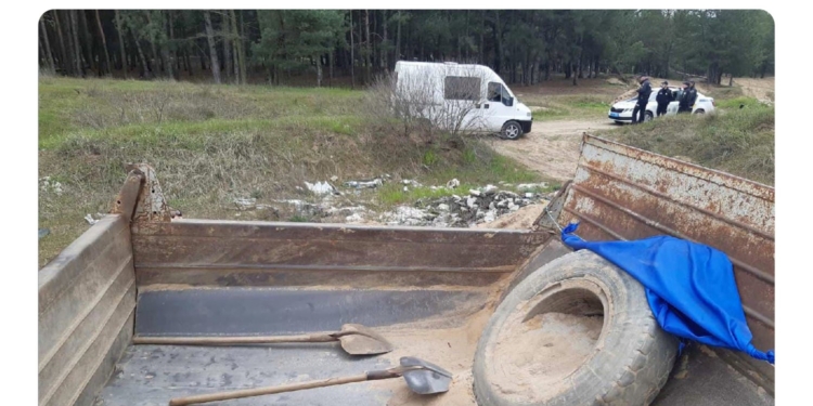 В Балабановском лесу на окраине Николаева снова незаконно добывали песок