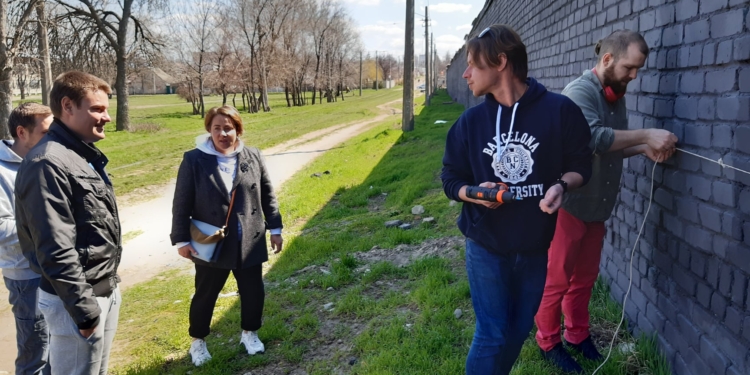 В Николаеве приступили к созданию масштабного мурала, обещают  урбан-парк (ФОТО)