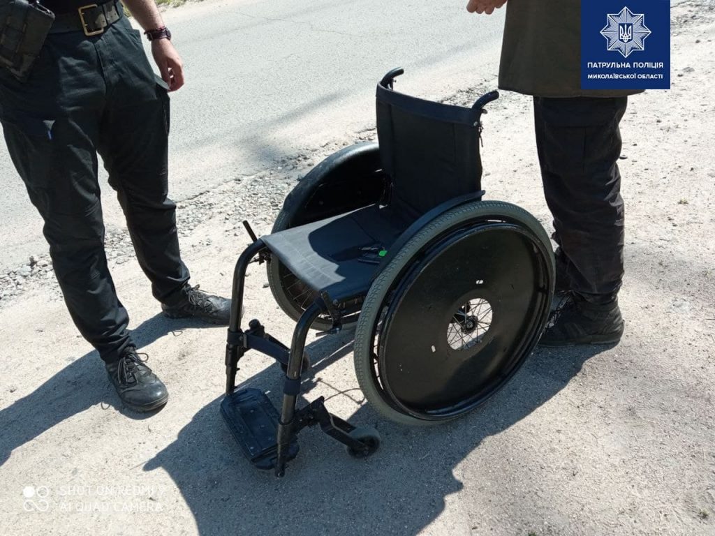 В Николаеве патрульные задержали «угонщика» инвалидной коляски (ФОТО) 1