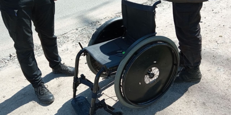 В Николаеве патрульные задержали «угонщика» инвалидной коляски (ФОТО)