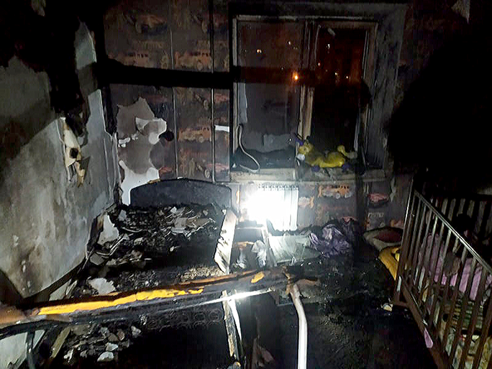 Ночью в Николаеве сгорела квартира в пятиэтажном доме, соседей эвакуировали 1