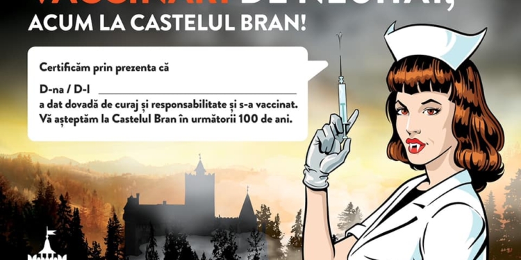 За прививкой – к вампирам. Центр вакцинации открыли в замке Дракулы (ФОТО)