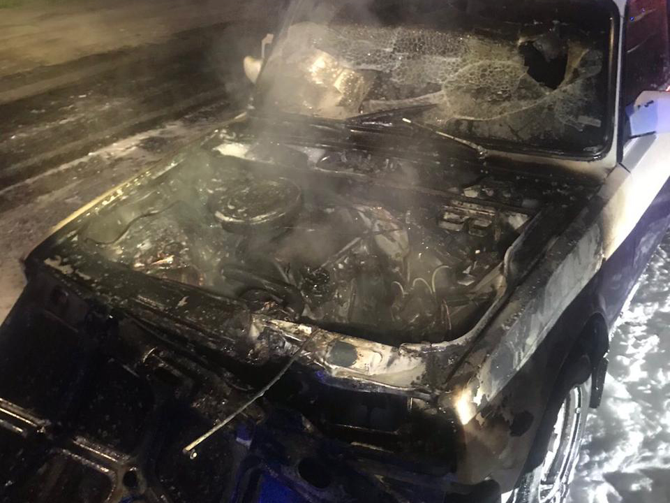 За ночь на Николаевщине на ходу загорелись 2 машины (ФОТО) 1