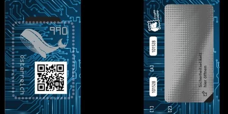 Австрийская почтовая служба выпустила первую в мире марку с поддержкой NFC и блокчейн (ФОТО)