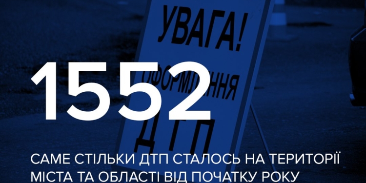 С начала года на Николаевщине произошло более 1,5 тысяч ДТП
