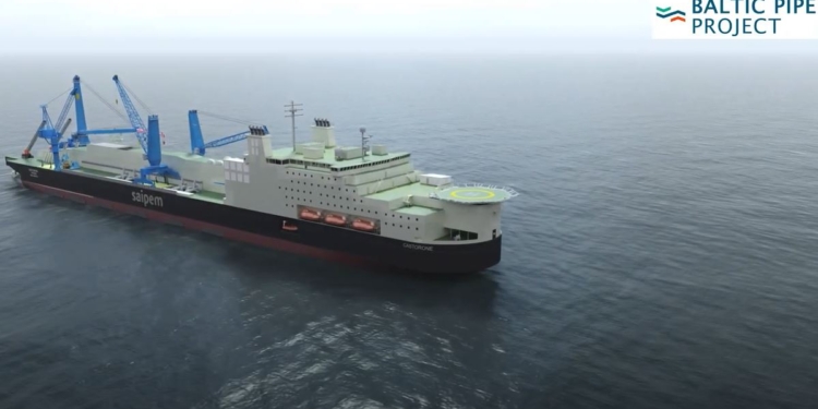 В Балтийском море начали прокладку газопровода Baltic Pipe (ВИДЕО)