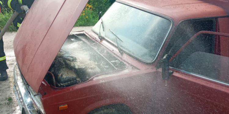 В Воскресенском во время движения загорелся «Пирожок»