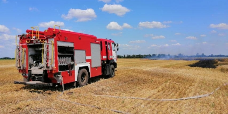 У Баштанки горела пшеница на корню, а у Николаева – Балобановский лес (ФОТО)