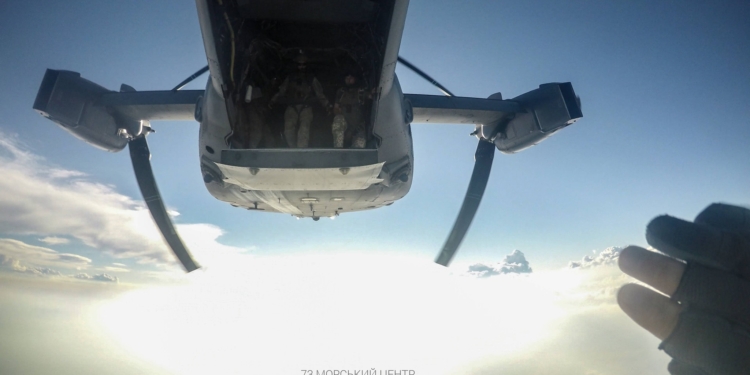 На учениях Sea Breeze 2021 очаковские «морские котики» десантировались с американских конвертопланов (ФОТО)