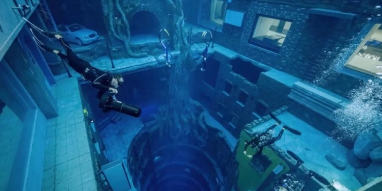Заброшенный затонувший город – это бассейн глубиной 60 м, который открывается в этом месяце в Дубае (ВИДЕО)