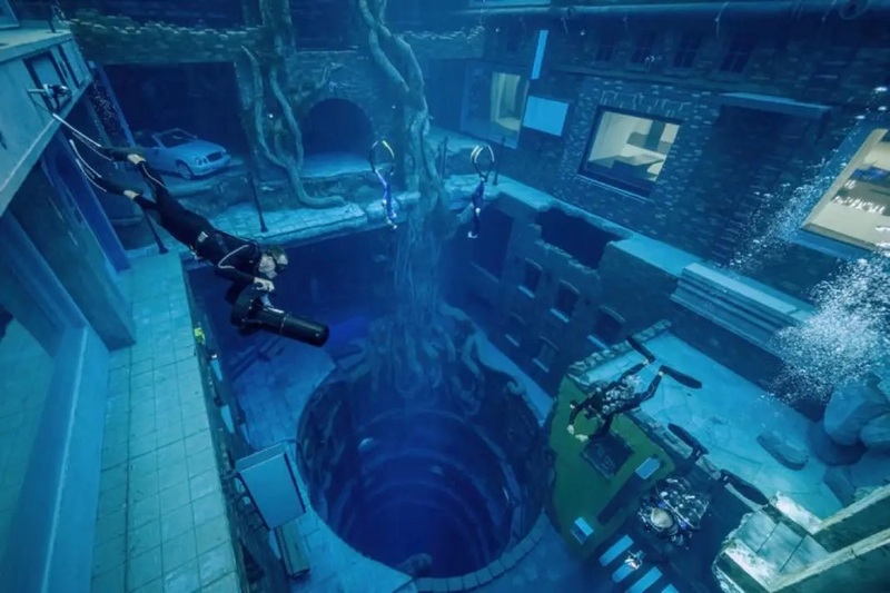 Заброшенный затонувший город - это бассейн глубиной 60 м, который открывается в этом месяце в Дубае (ВИДЕО) 1