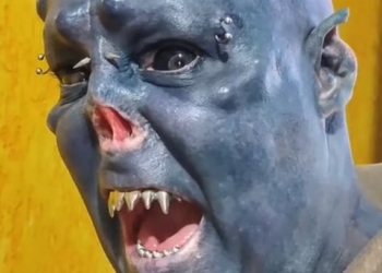 Бразильский художник сделал из себя орка (ВИДЕО)