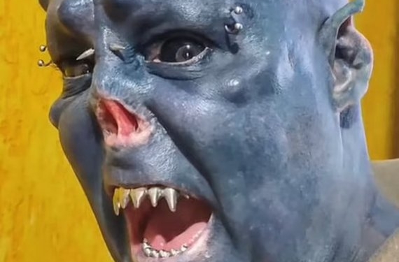 Бразильский художник сделал из себя орка (ВИДЕО)