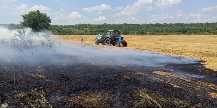И трава, и стерня: в Николаевской области за сутки выгорело свыше 12 га открытых территорий (ФОТО)
