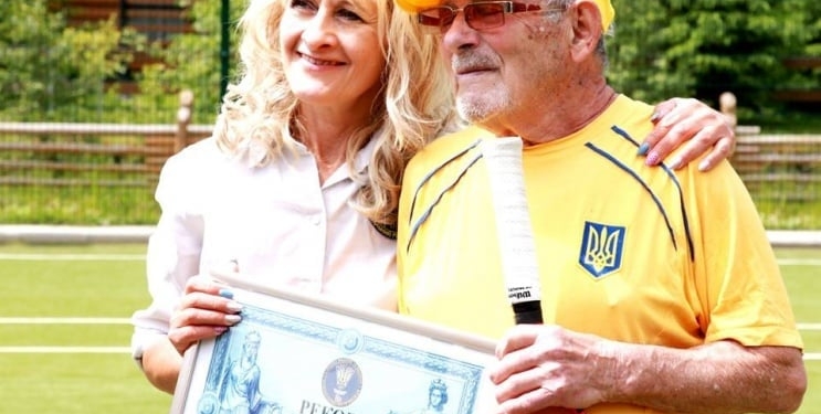 Самый старый теннисист планеты: харьковчанин занесен в книгу Гинесса