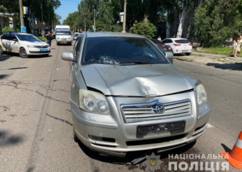 В центре Николаева Toyota сбила пешехода