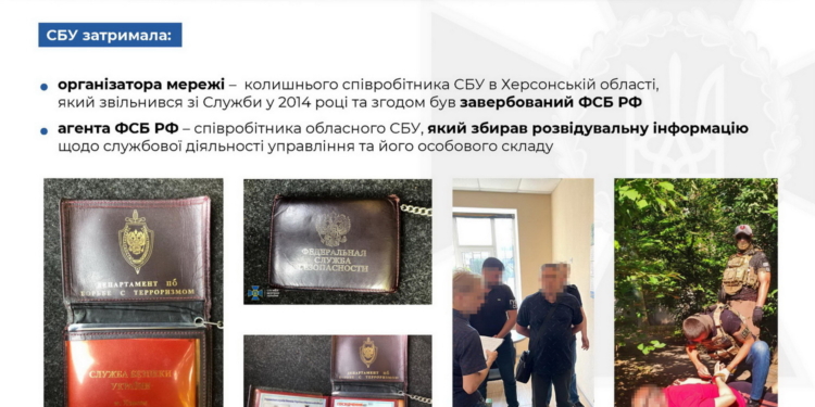 СБУ разоблачила агентурную сеть ФСБ – информаторами были херсонские чиновники и правоохранители (ФОТО)