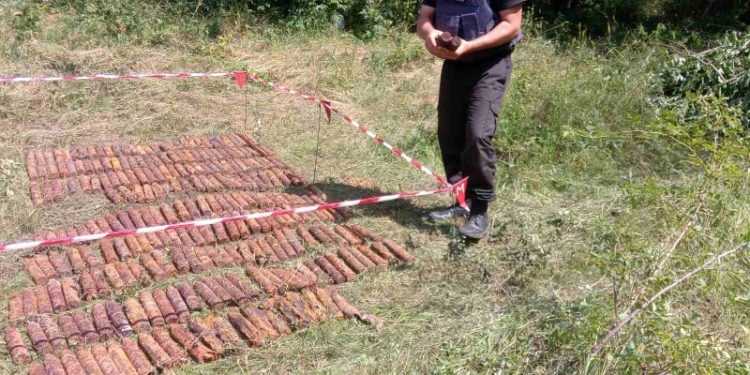 Неподалеку от Врадиевки нашли 300 артснарядов (ФОТО)