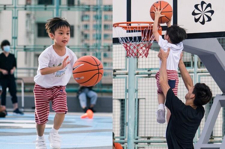 Nike построил в Гонконге баскетбольную площадку из использованных кроссовок 2