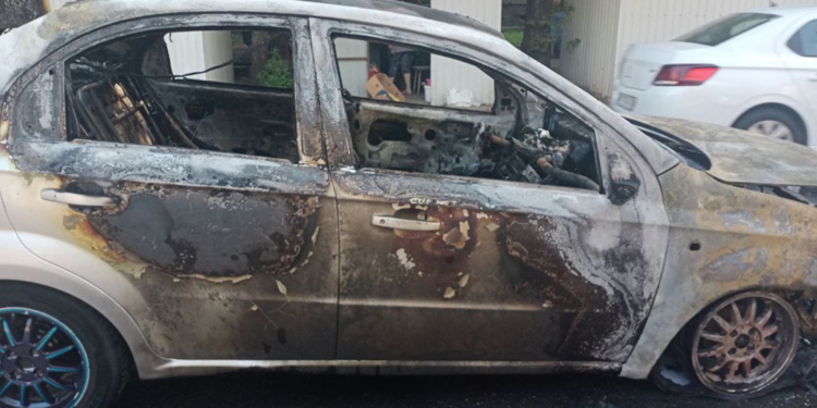 В Николаеве на Крылова загорелся Chevrolet A (ФОТО)