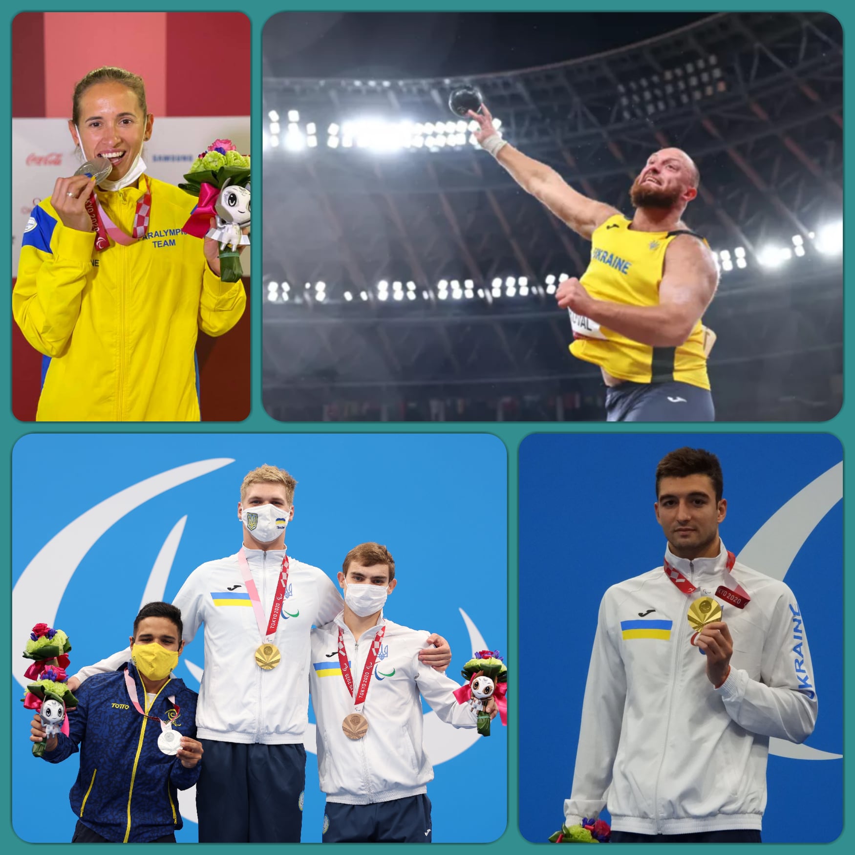 За сегодняшний день паралимпийская сборная Украины завоевала 13 наград
