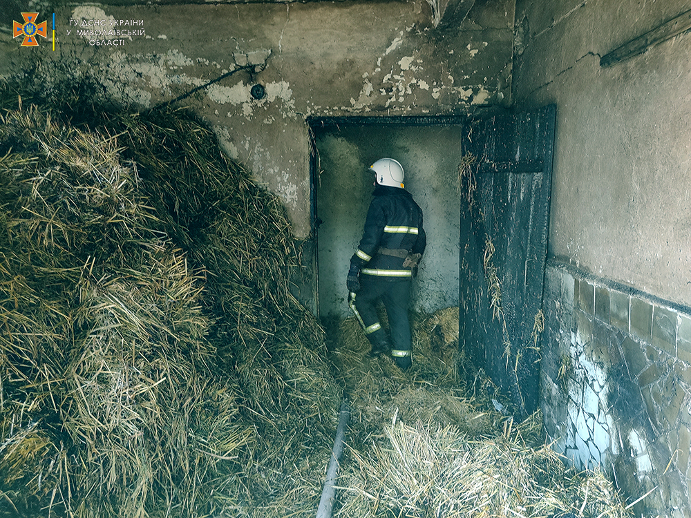 Обидно: на Николаевщине сгорело 3 тонны заготовленной соломы 1