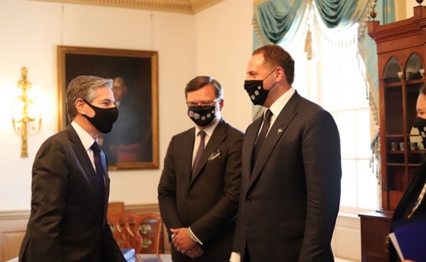 Состоялись переговоры Ермака, Кулебы и Блинкена в рамках подготовки визита Зеленского
