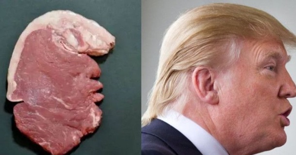 На всемирном конкурсе карикатур победил кусок мяса - в виде головы Трампа (ФОТО) 1