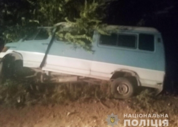 На Николаевщине пьяный водитель микроавтобуса врезался в дерево – пассажир погиб, еще 2 в больнице (ФОТО)