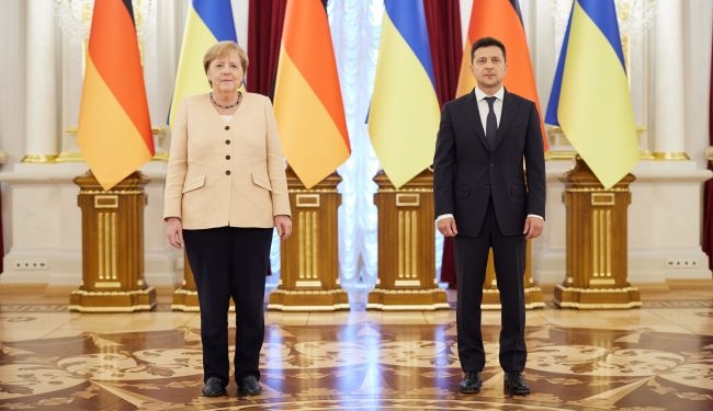 Встреча Зеленского и Меркель в Киеве: обсуждали Донбасс и газопроводы (ВИДЕО)