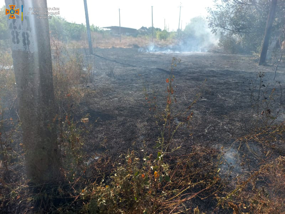За сутки на Николаевщине выгорело более 17 га открытых территорий 1