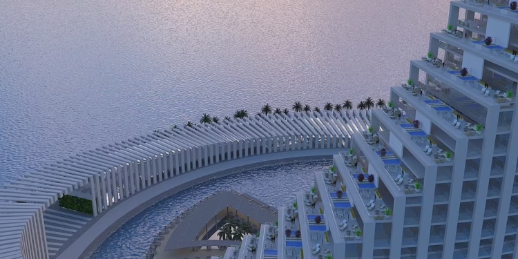 Дух захватывает: рядом с Занзибаром на искусственном острове построят курортный небоскреб Domino Tower (ФОТО)