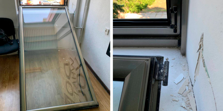 После ремонта: в ОДК Николаева окна в комнатах детских кружков вываливаются из проемов