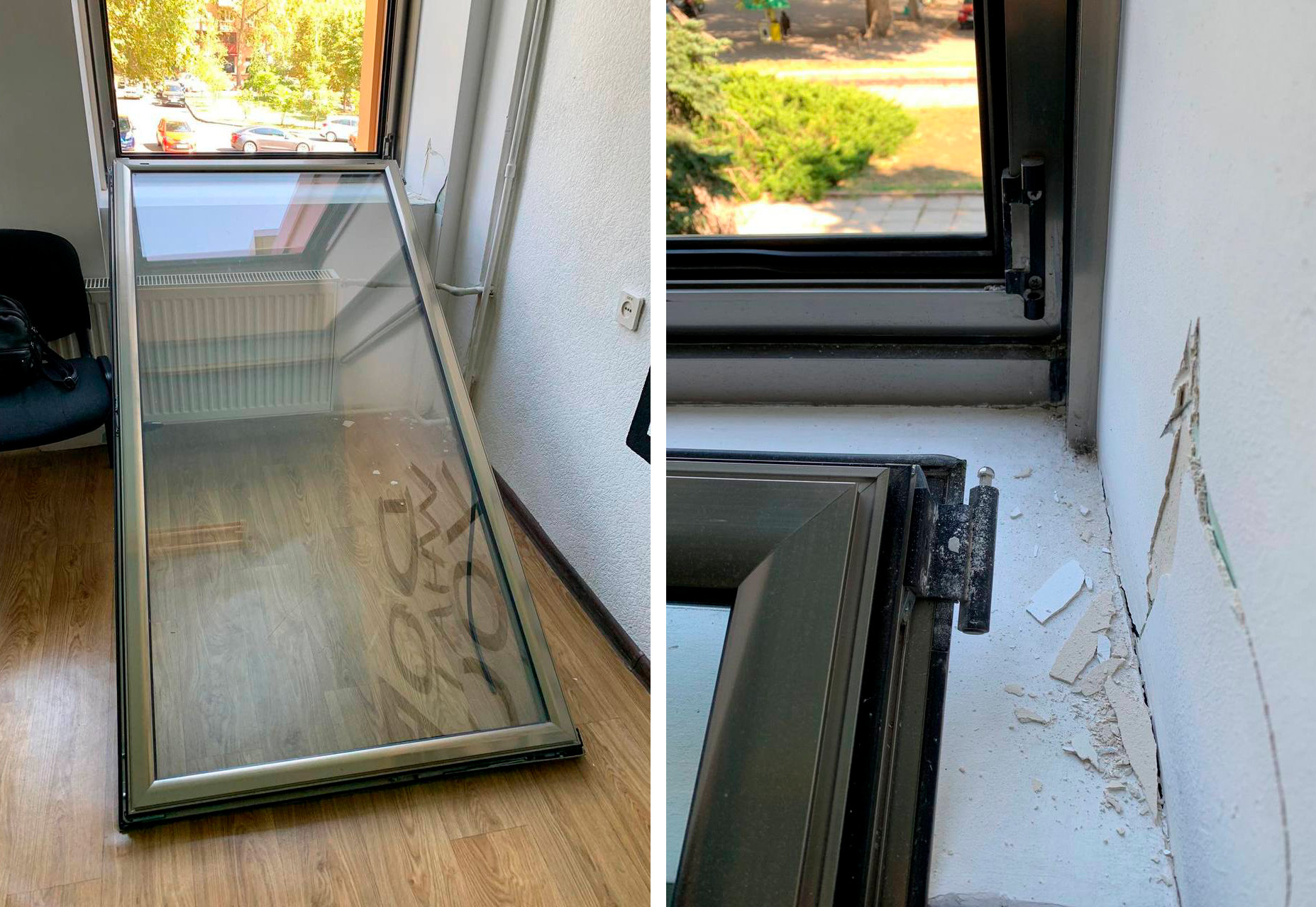 После ремонта: в ОДК Николаева окна в комнатах детских кружков вываливаются из проемов