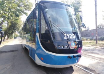 В День города Николаева на маршрут вышел обновленный трамвай (ФОТО, ВИДЕО)