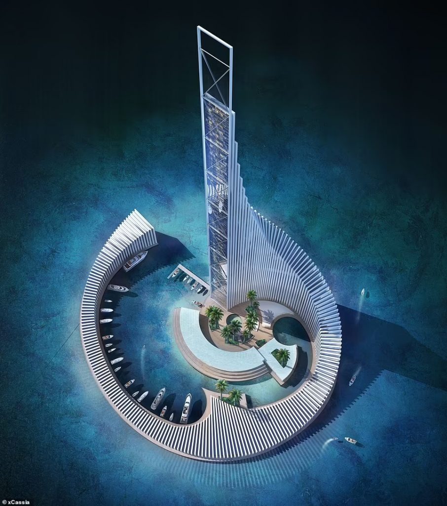 Дух захватывает: рядом с Занзибаром на искусственном острове построят курортный небоскреб Domino Tower (ФОТО) 5