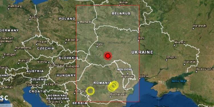 В Украине произошло землетрясение 4,3 балла