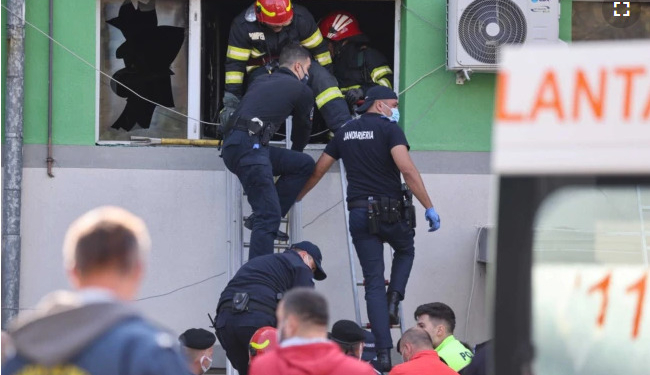 Девять человек погибло при пожаре в румынской ковидной больнице