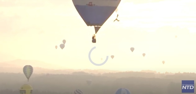 В Германии соревновались воздухоплаватели на воздушных шарах (ВИДЕО)