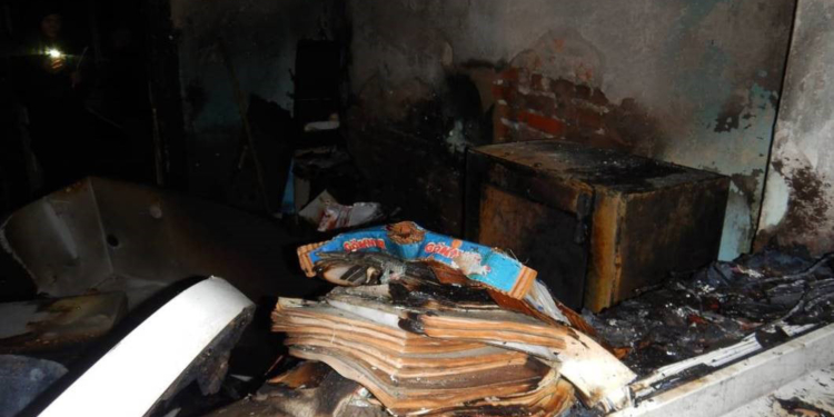 На Николаевщине неизвестные подожгли здание сельсовета, сгорели документы