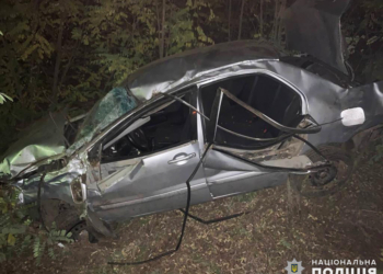 На Николаевщине  Mitsubishi вылетел в кювет, водитель погиб