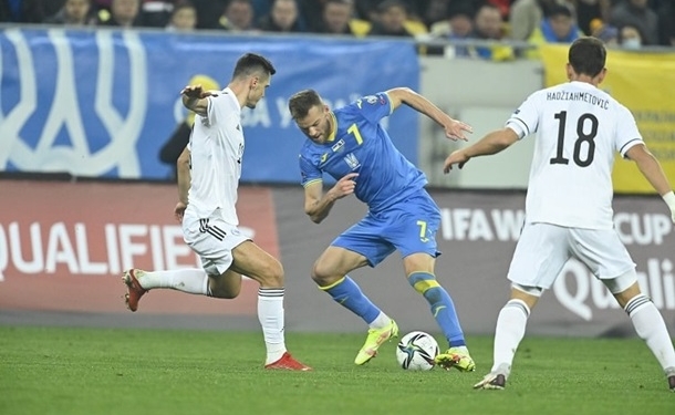 Сборная Укрины сыграла вничью с Боснией и Герцеговиной (ФОТО)