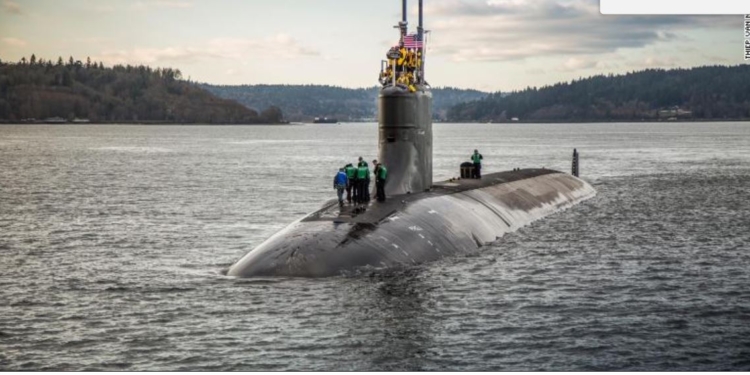 Американская подлодка столкнулась под водой с неизвестным объектом – 11 подводников пострадали