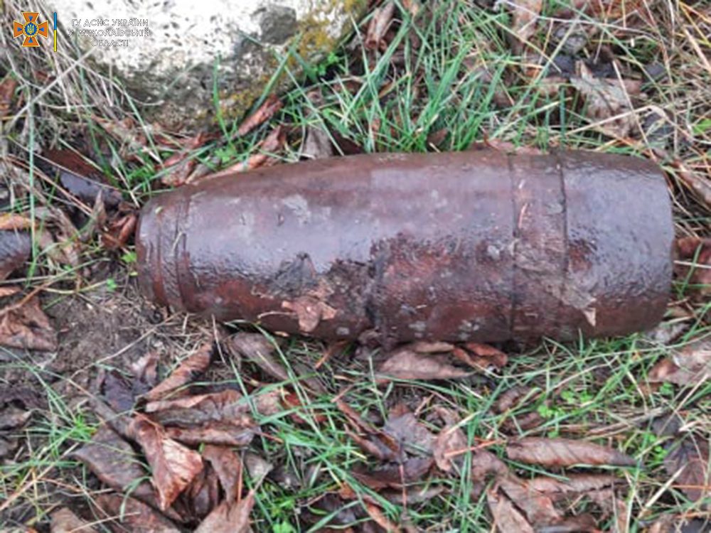 На Николаевщине минометную мину выловили в Южном Буге, а артснаряд нашли у Криничек (ФОТО) 1
