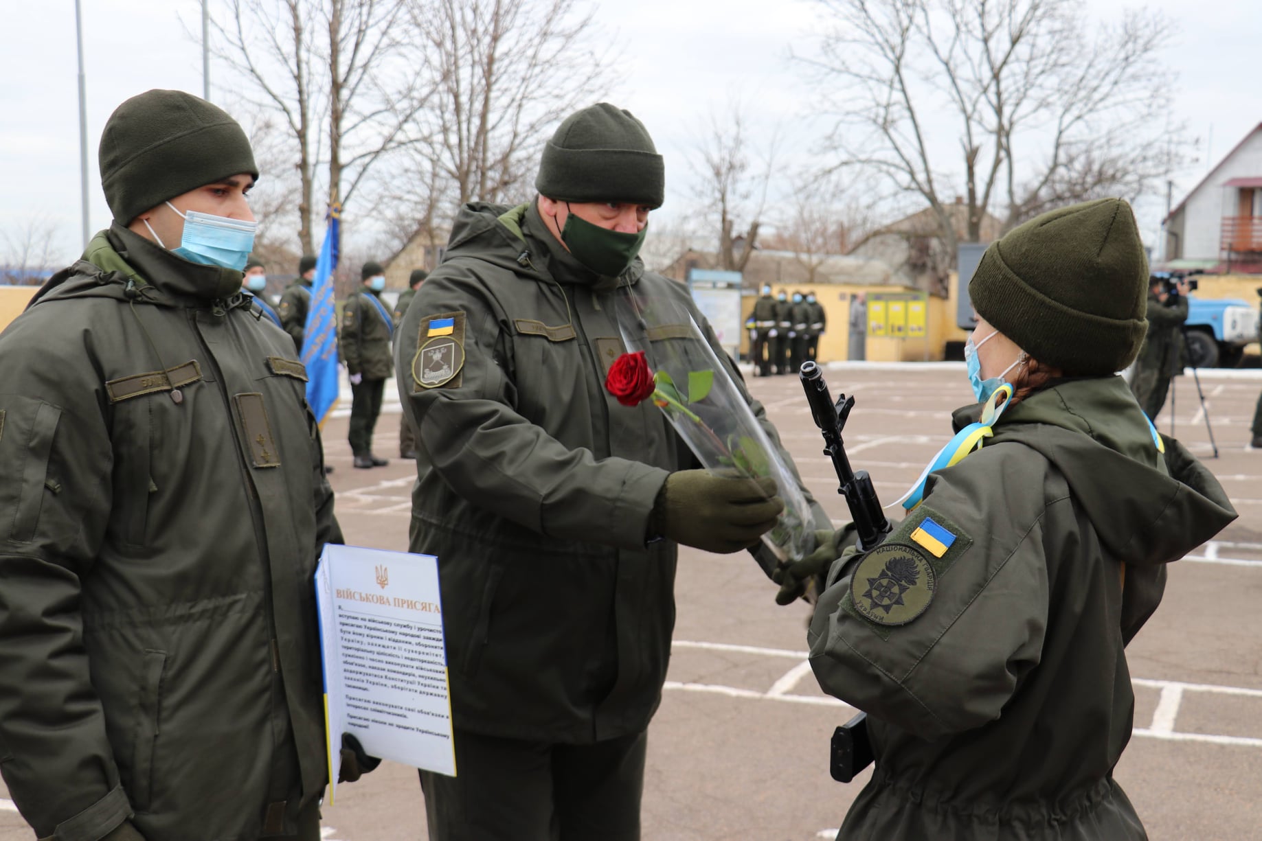 В Николаеве призывники-нацгвардейцы присягнули на верность украинскому народу (ФОТО)