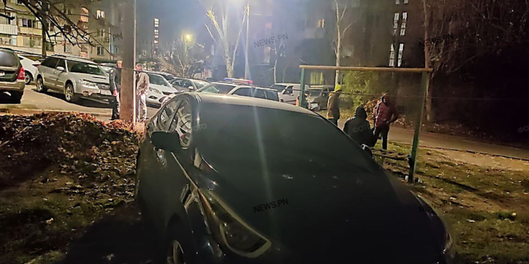 Прошлой ночью в Николаеве пьяный водитель  пытался сбежать от патрульных: вначале на машине, затем пешком