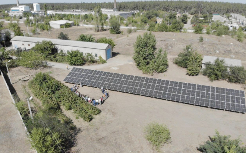 За год работы солнечная электростанция на водоканале Вознесенска сэкономила предприятию 300 тыс. 1