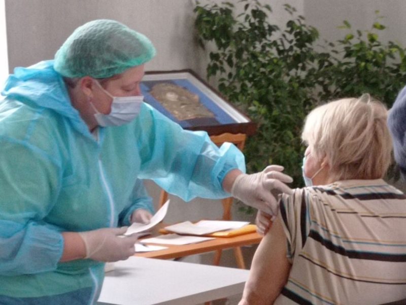В Южноукраинске пункт вакцинации работал в храме УГКЦ (ФОТО)