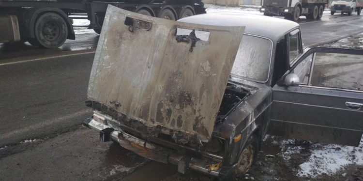 В Дорошовке из-за короткого замыкания сгорел автомобиль