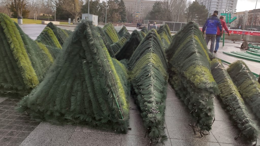 В Николаеве на Соборной площади устанавливают новогоднюю елку (ФОТО) 14